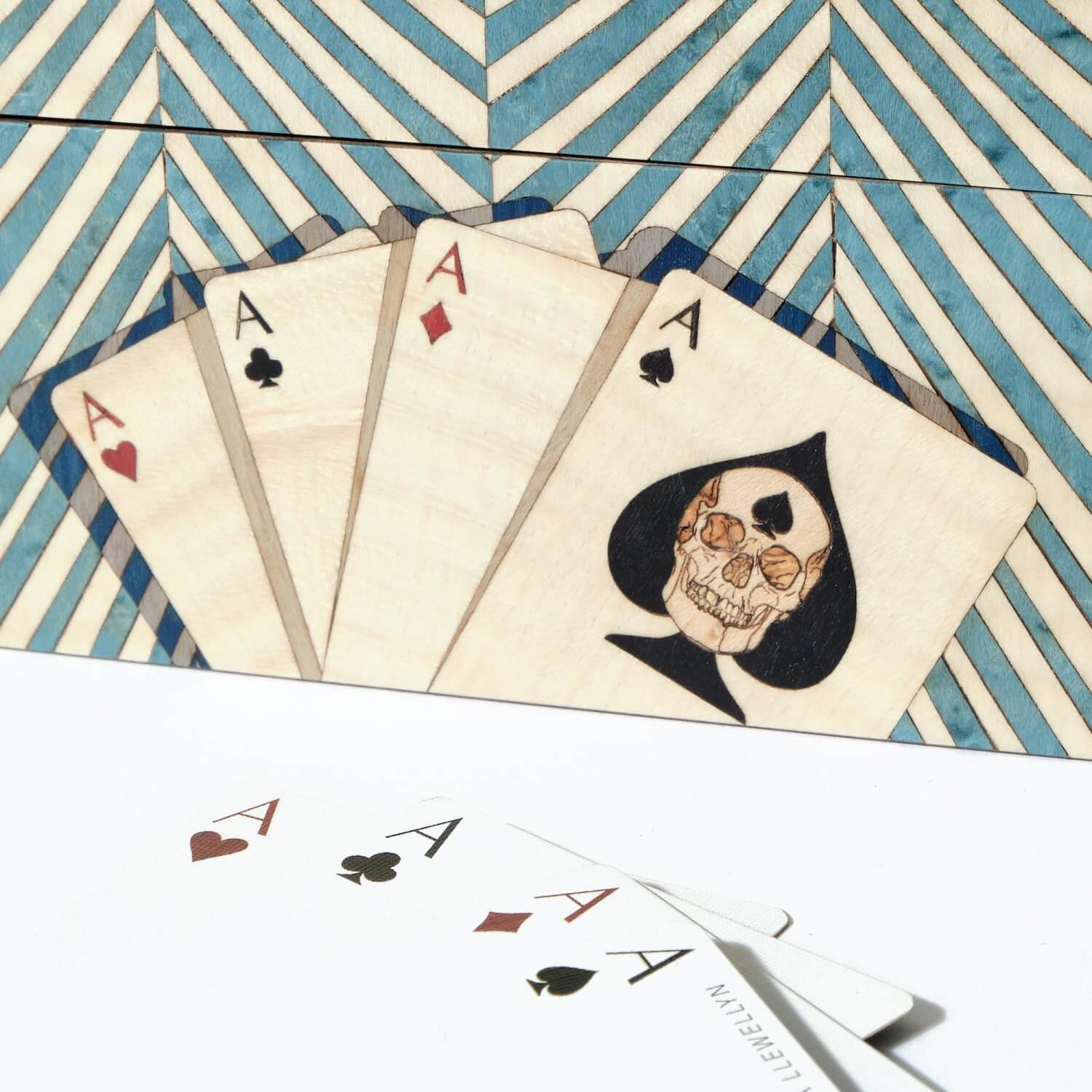 Alexandra Llewellyn Turquoise Card Box Detail